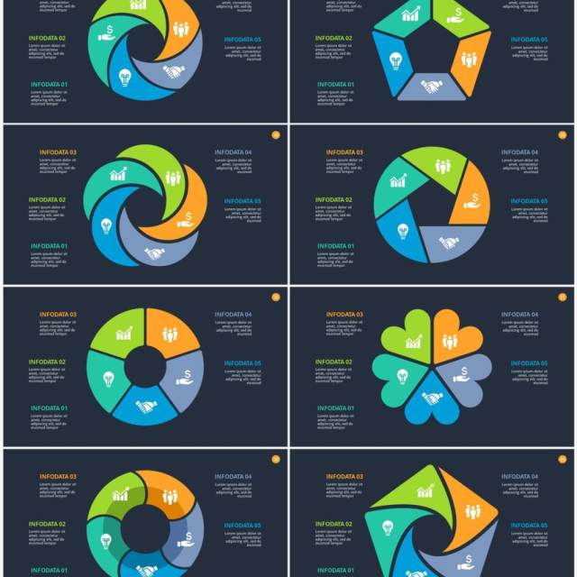 深色背景圆形循环关系PPT素材Cycle 深色背景圆形循环关系PPT素材Cycle