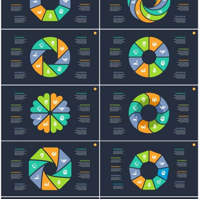 深色背景圆形循环关系PPT素材Cycle 深色背景圆形循环关系PPT素材Cycle