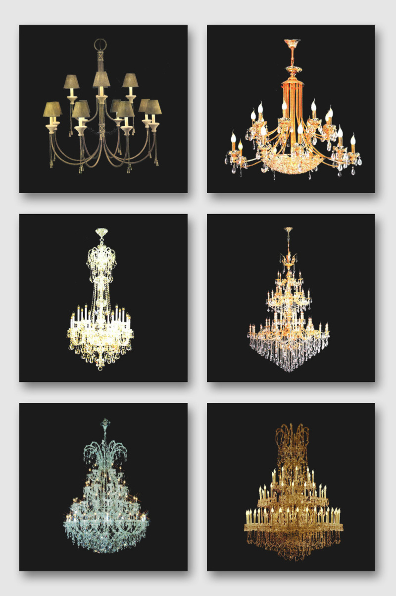 现代欧式吊灯素材