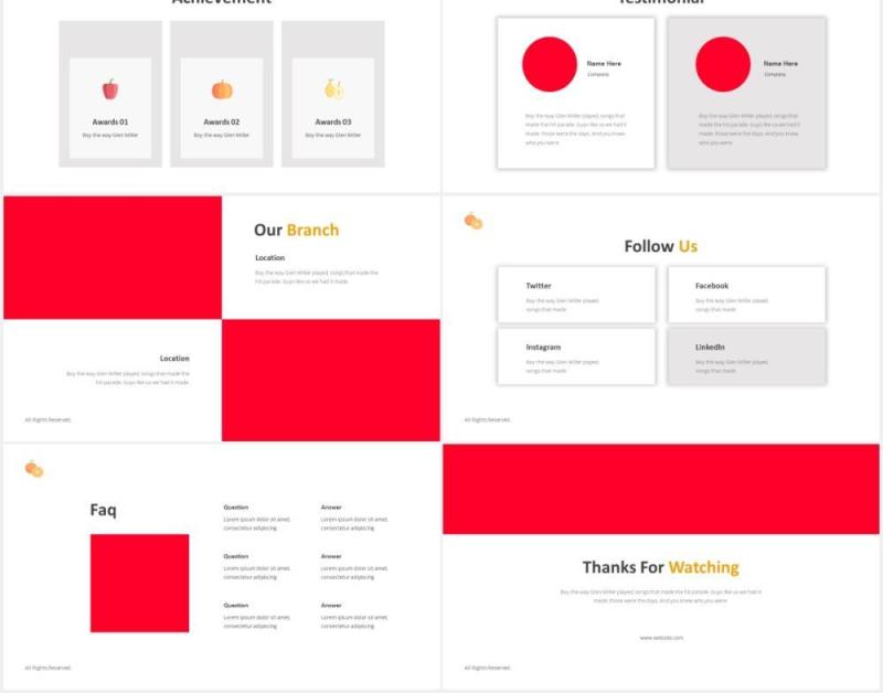 水果店PPT图片排版设计模板Fruit Store Powerpoint Template