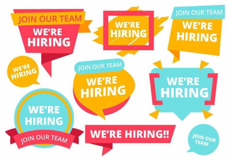  我们正在招聘横幅矢量