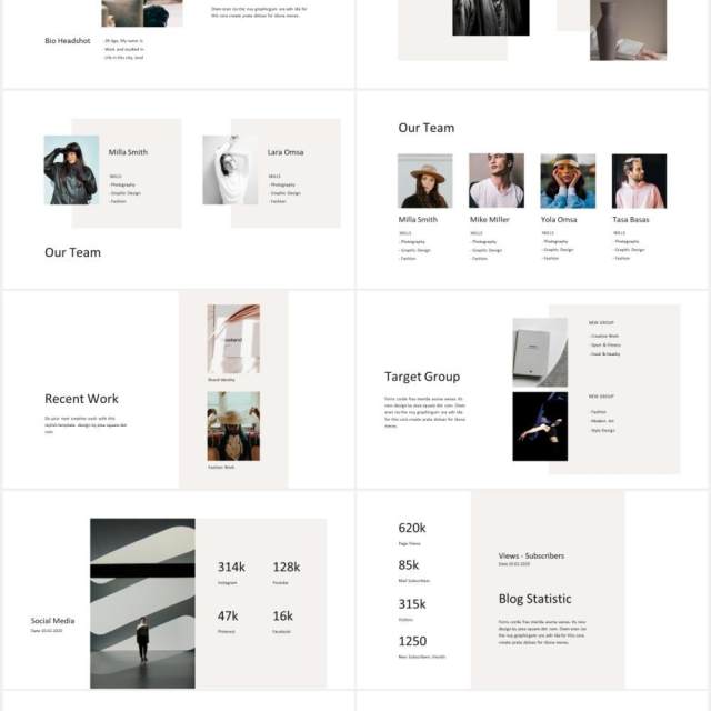 极简个人简历汇报图文展示PPT模板DONA - Media Press Kit Powerpoint Template 极简个人简历汇报图文展示PPT模板DONA - Media Press Kit Powerpoint Template