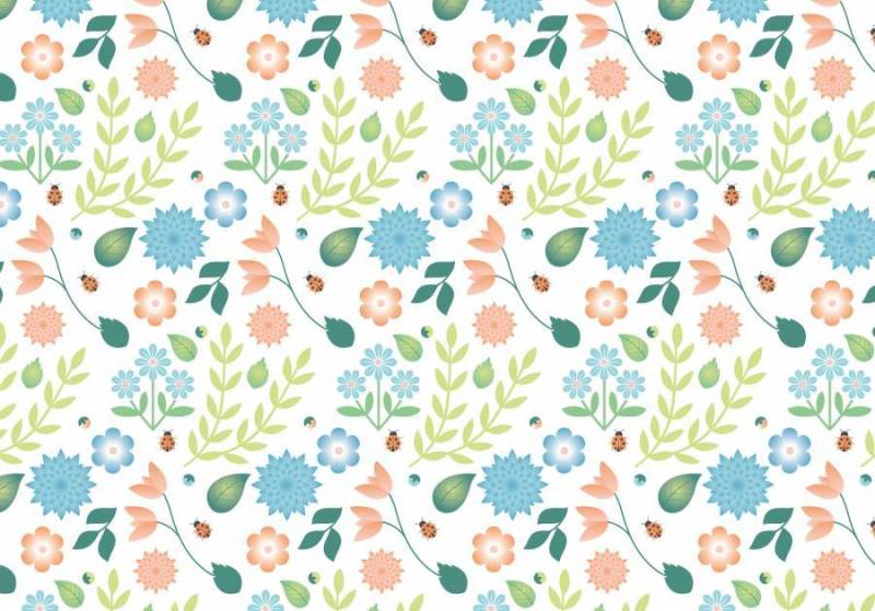 平面设计矢量春天模式设计