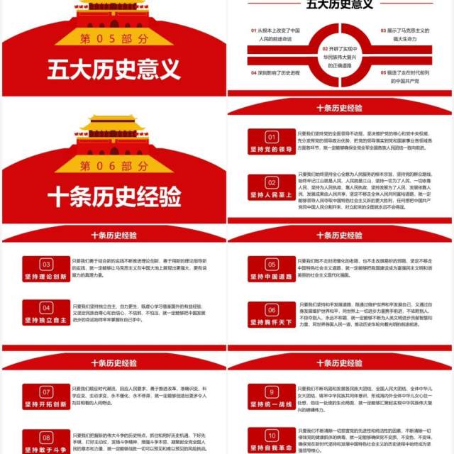 红色简约第三个历史决议学什么怎么学PPT模板 红色简约第三个历史决议学什么怎么学PPT模板