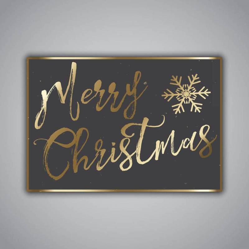 Grunge风格圣诞贺卡设计