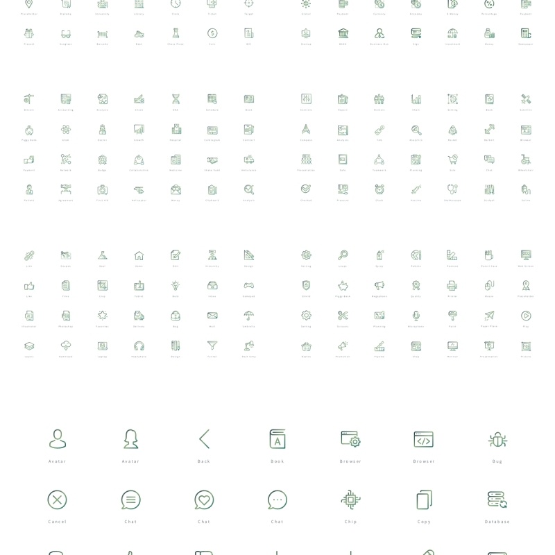 280图标PPT素材 Bonus vector Icons