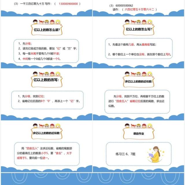 部编版四年级数学上册亿以上数的认识课件PPT模板 部编版四年级数学上册亿以上数的认识课件PPT模板