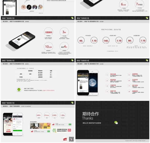 微信广告系统小程序公众号介绍PPT模板