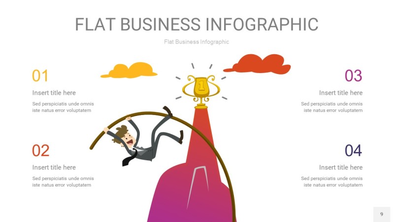 扁平商务PPT信息图9