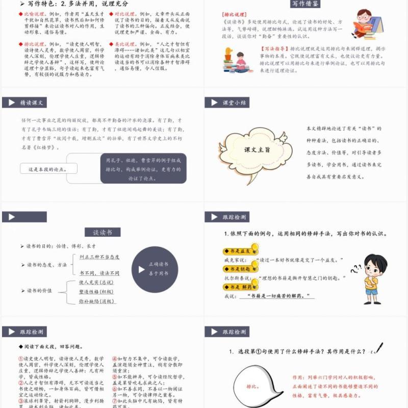 部编版九年级语文下册谈读书课件PPT模板