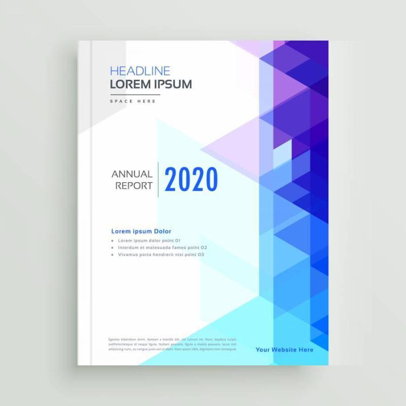 抽象几何业务宣传册设计