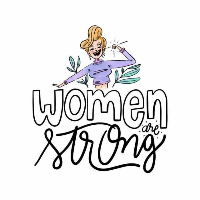 刻字关于妇女与金发碧眼的女人微笑与周围的一天 刻字关于妇女与金发碧眼的女人微笑与周围的一天