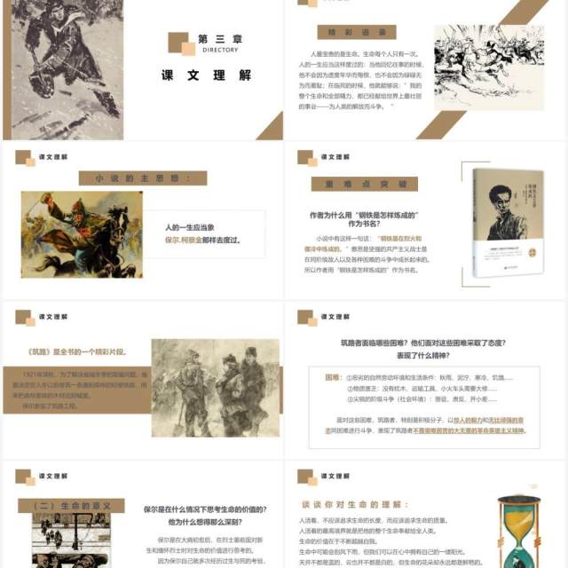 部编版八年级语文下册钢铁是怎样炼成的课件PPT模板 部编版八年级语文下册钢铁是怎样炼成的课件PPT模板