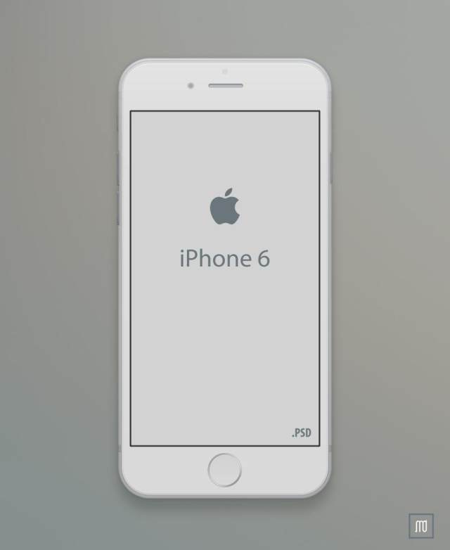 iPhone6 白色 PSD分层模板