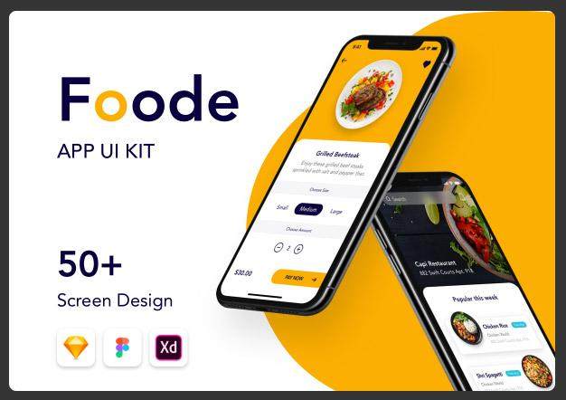 美食最佳食品订单移动应用程序Foode - Best Food Order Mobile App