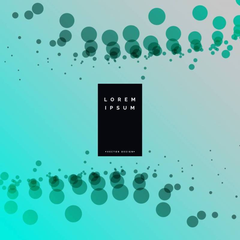 抽象圈子粒子在蓝色背景中