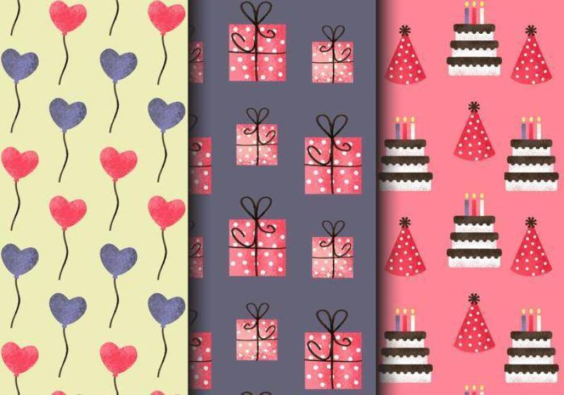  复古生日聚会模式