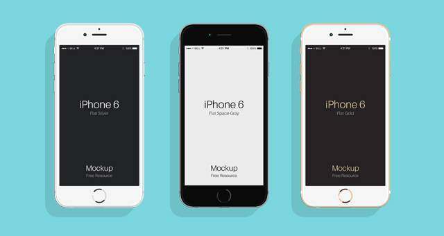 Flat Psd iPhone 6＆amp; 6s模拟