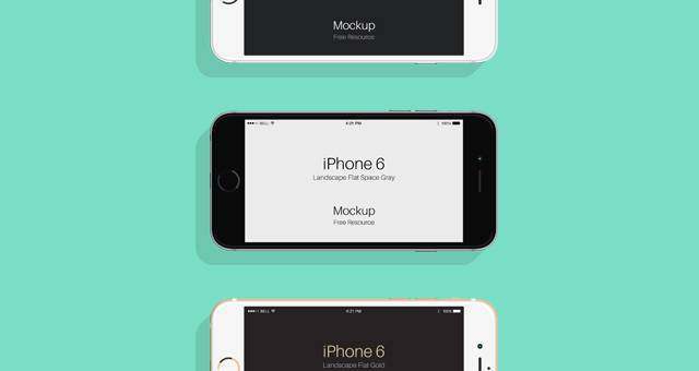 Flat Psd iPhone 6＆amp; 6s模拟