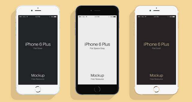 Flat Psd iPhone 6＆amp; 6s模拟