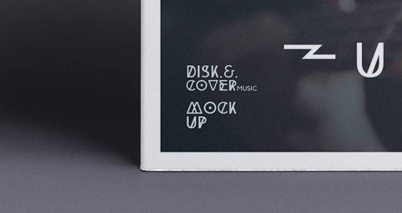 Psd CD Cover Disk Mock Up