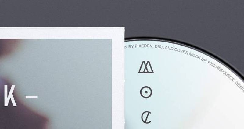 Psd CD Cover Disk Mock Up
