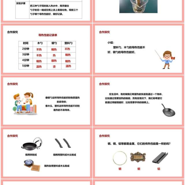 教科版五年级科学下册传热比赛课件PPT模板