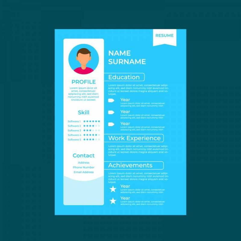 平面设计师简历