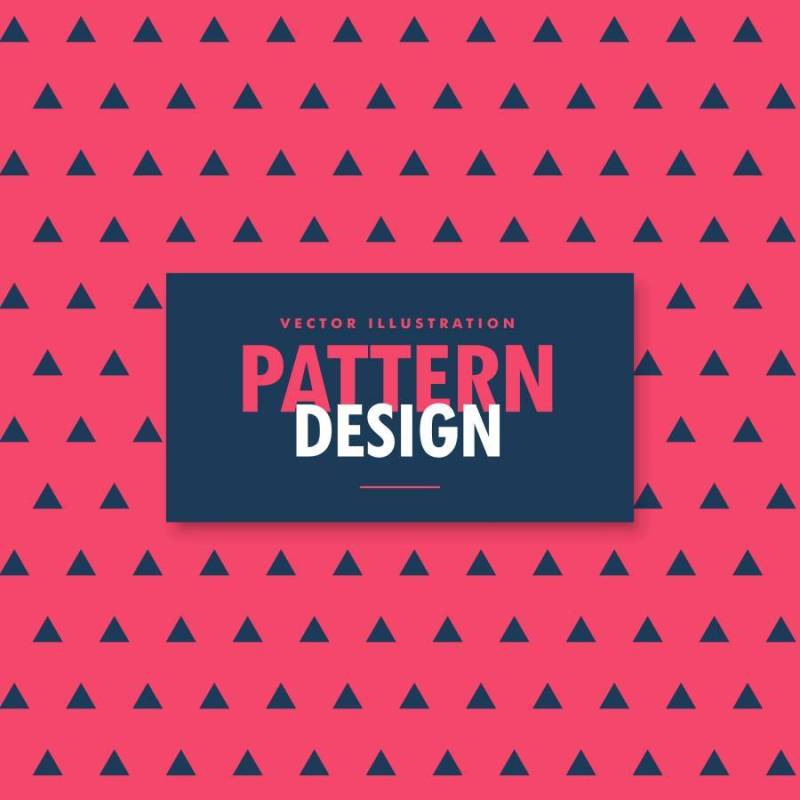 令人敬畏的红色和蓝色图案背景与三角形