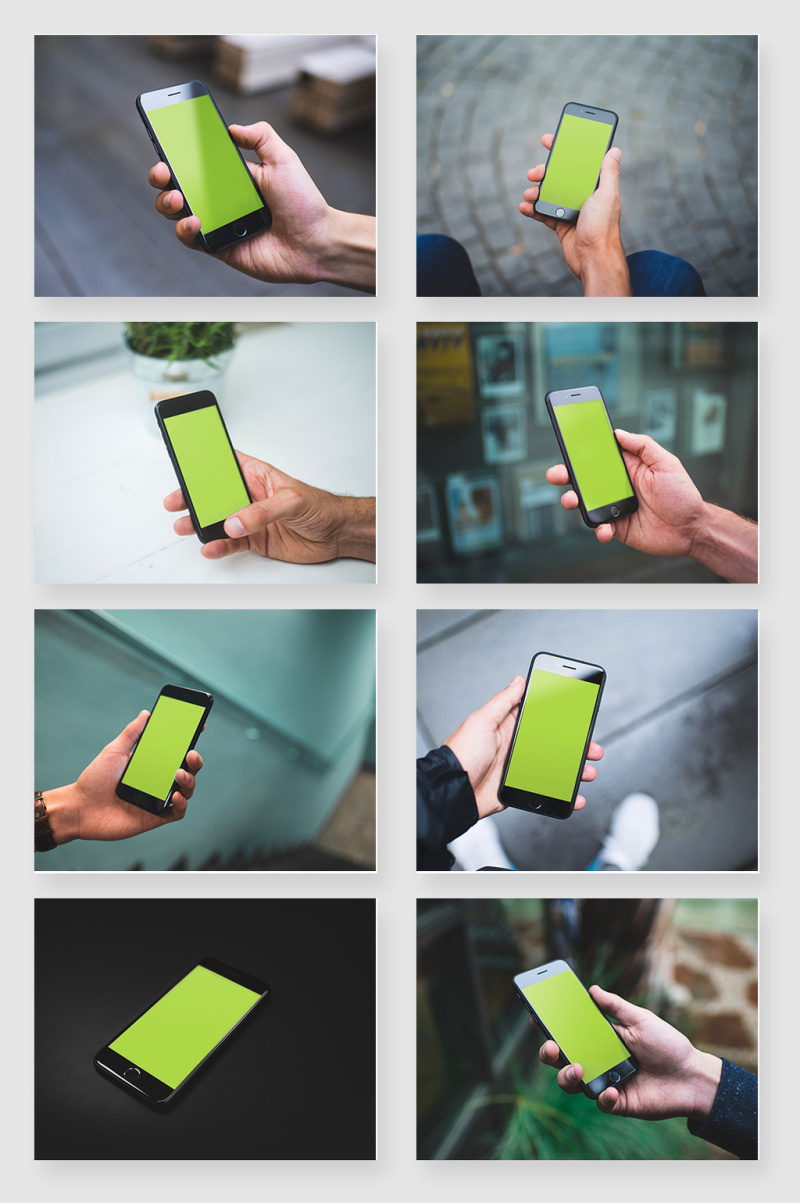 苹果iPhone手机使用场景样机素材