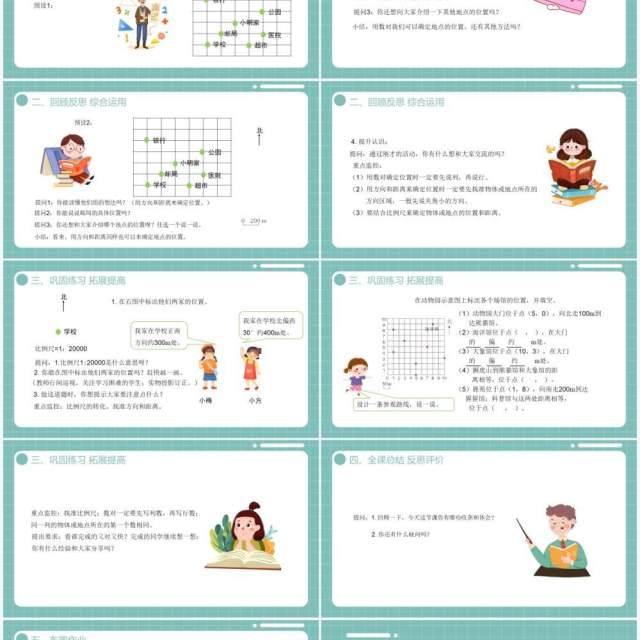 部编版六年级数学下册图形与位置课件PPT模板