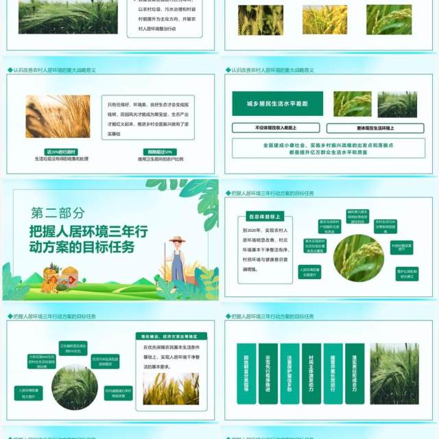 搞好农村人居环境整治建设美丽宜居乡村动态PPT模板 搞好农村人居环境整治建设美丽宜居乡村动态PPT模板