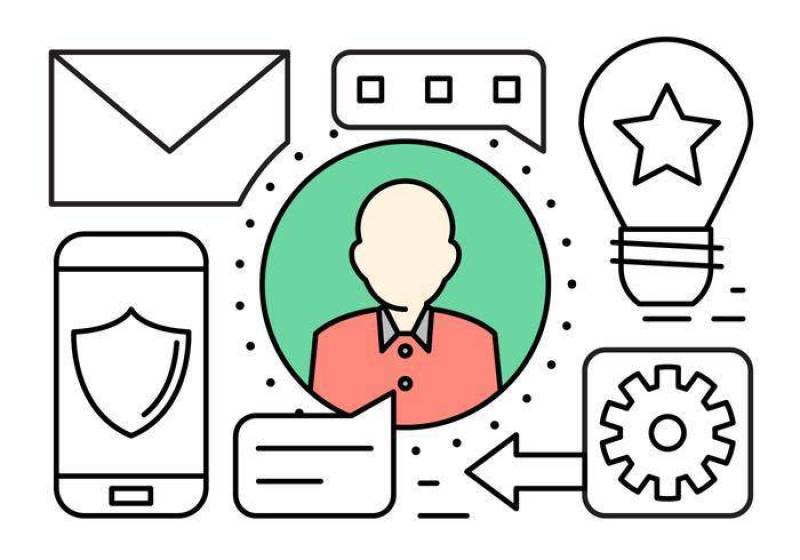  的商业人的插图