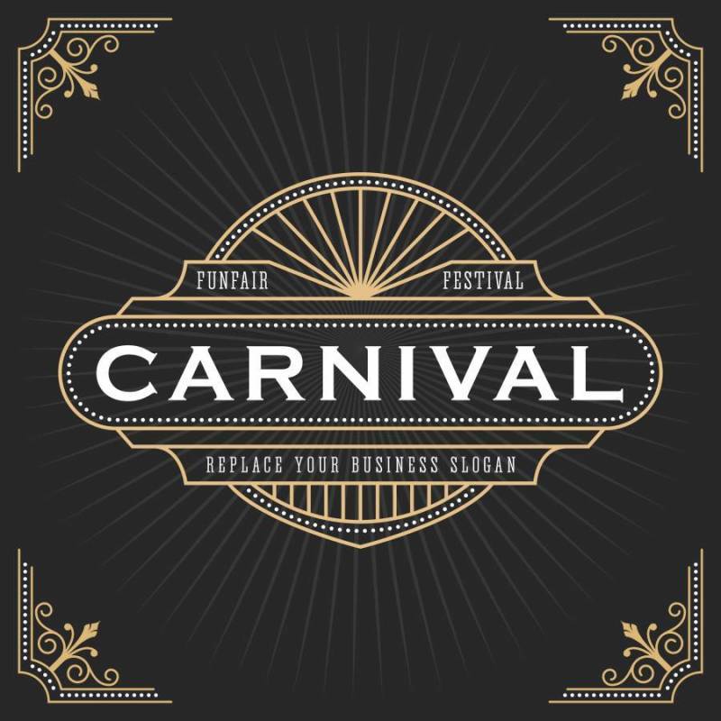 复古线框装饰艺术风格