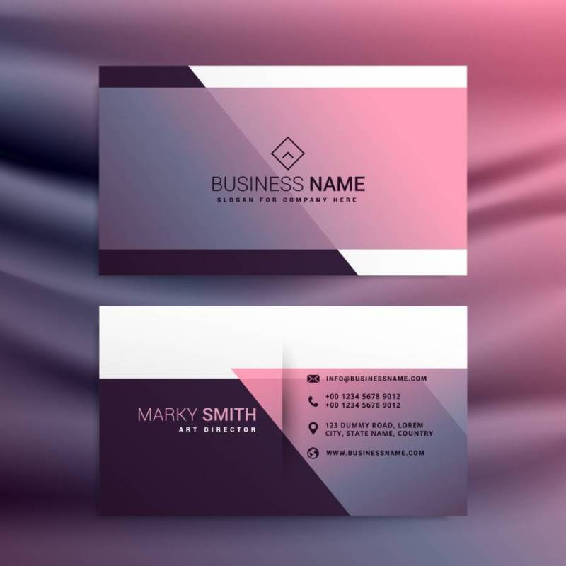 令人敬畏的矢量最小名片设计