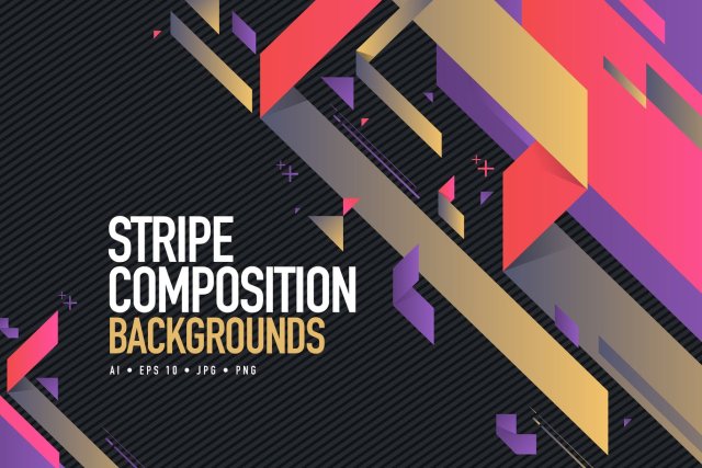 抽象条纹构图背景AI矢量素材Abstract Stripe Composition Backgrounds 抽象条纹构图背景AI矢量素材Abstract Stripe Composition Backgrounds