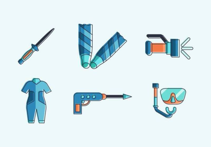 Spearfishing 矢量包