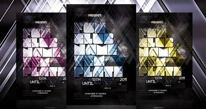 夜总会传单模板