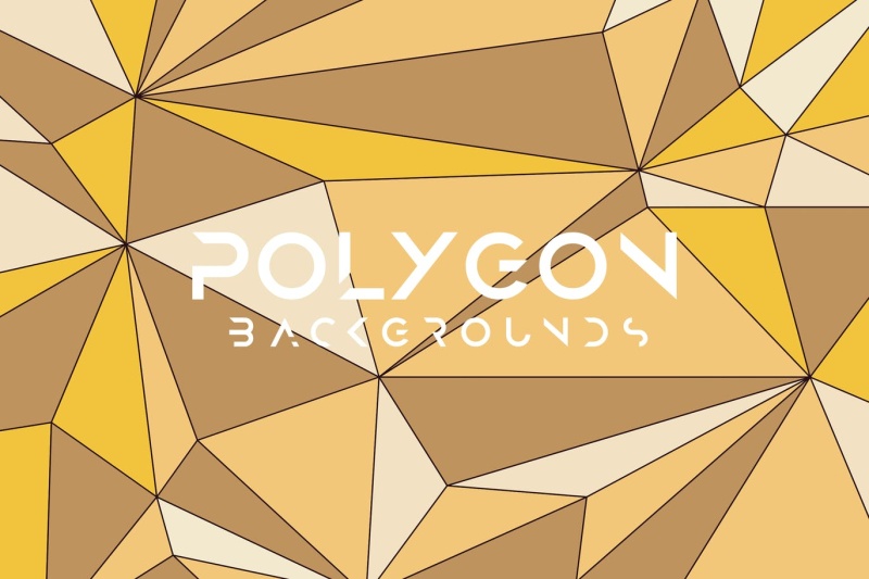 彩色矢量多边形背景AI矢量素材Colorful Vector Polygon Backgrounds