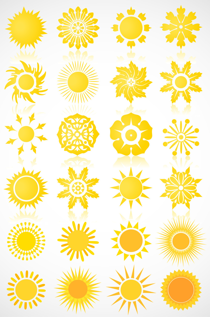 小太阳元素矢量图标