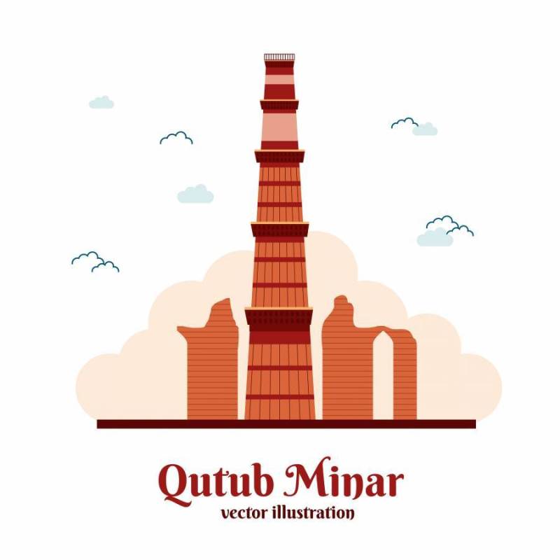 Qutub Minar向量
