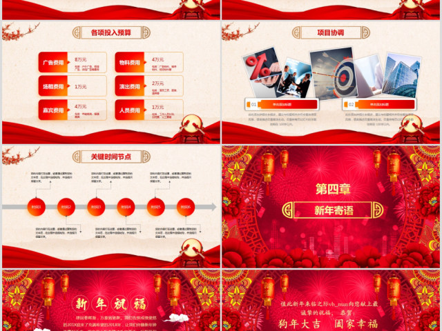 启航2018狗年誓师颁奖年会PPT模板 启航2018狗年誓师颁奖年会PPT模板