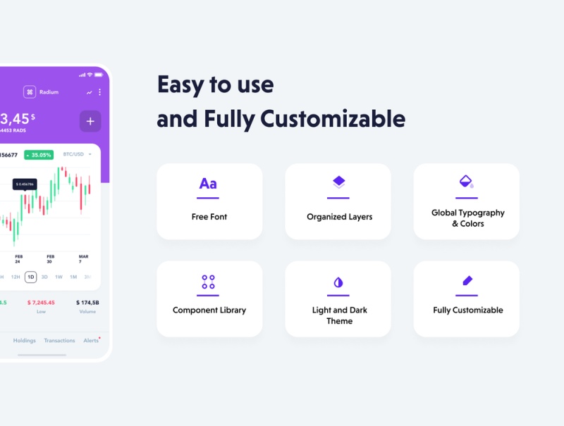 制作精美的Cryptocurrency移动UI套件,散列钱包UI工具包 制作精美的Cryptocurrency移动UI套件,散列钱包UI工具包