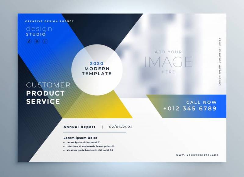 现代商业宣传册传单演示文稿样式模板