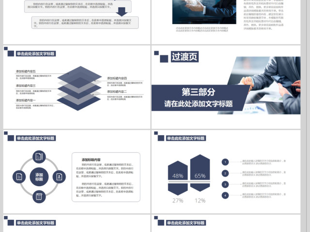 财务部处总监经理财务报告工作总结PPT