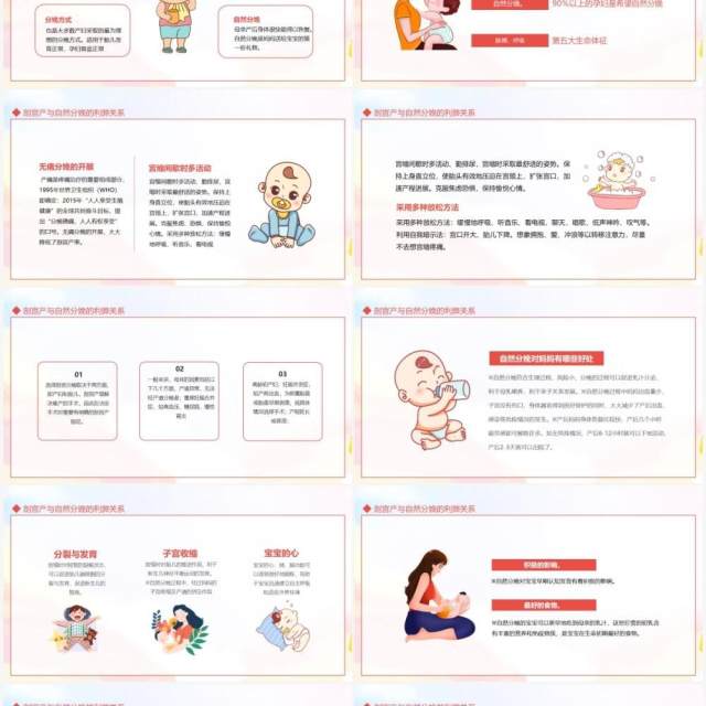 剖宫产与自然分娩的利弊关系动态PPT模板 剖宫产与自然分娩的利弊关系动态PPT模板