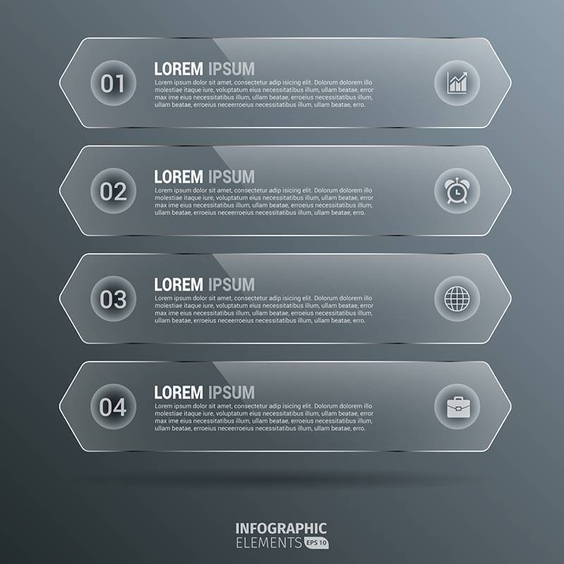 光滑的垂直六角图表