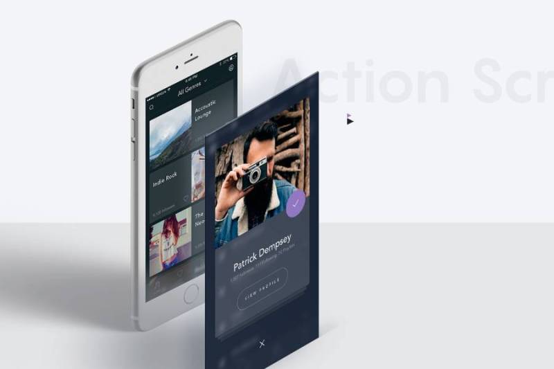 的移动音乐应用UI工具包 的移动音乐应用UI工具包