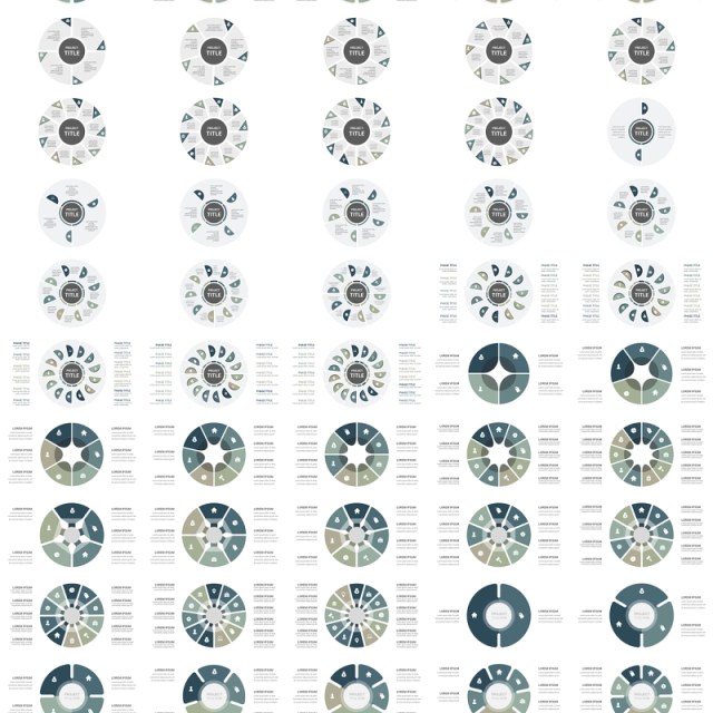 墨绿色循环图圆形信息图PPT模板素材Cycle Infographics 墨绿色循环图圆形信息图PPT模板素材Cycle Infographics