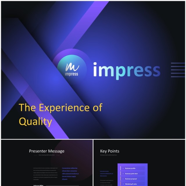 深色公司宣传产品展示介绍PPT模板素材可插图Impress Dark Anmt 深色公司宣传产品展示介绍PPT模板素材可插图Impress Dark Anmt